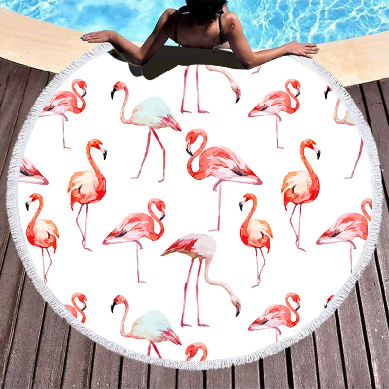 Round Printed Beach Towel