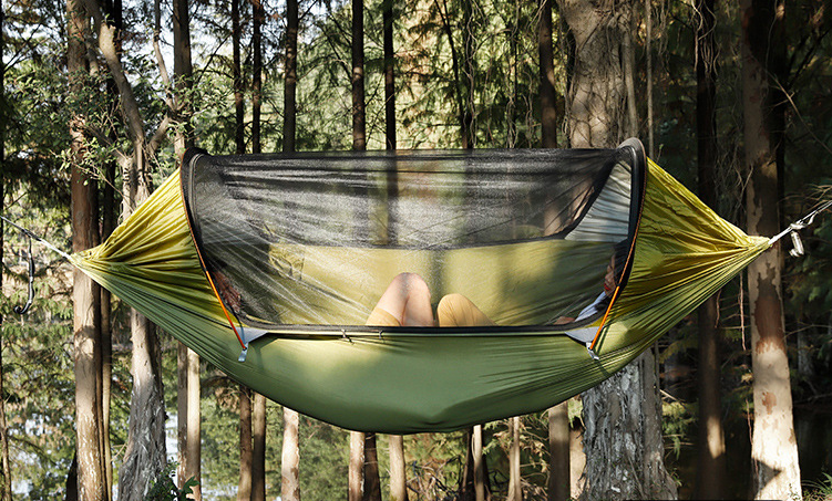 Outdoor Hammock Double Anti-mosquito Parachute Cloth Swing Indoor Tent