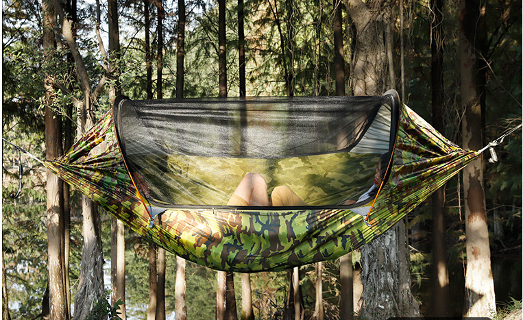 Outdoor Hammock Double Anti-mosquito Parachute Cloth Swing Indoor Tent