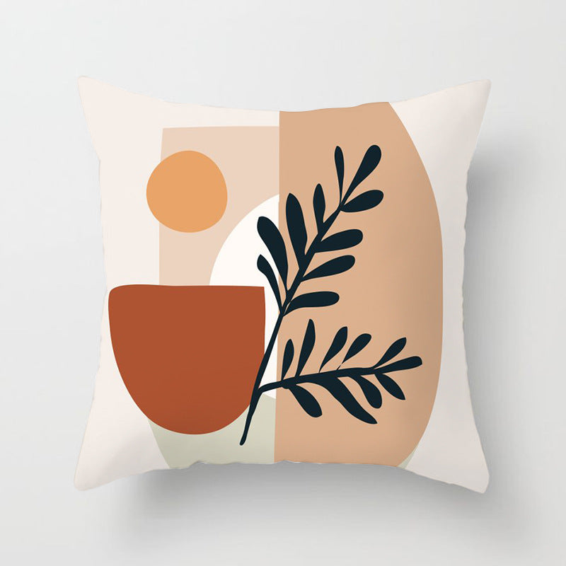 Abstract geometric portrait pillowcase home sofa cushion pillow cushion cover