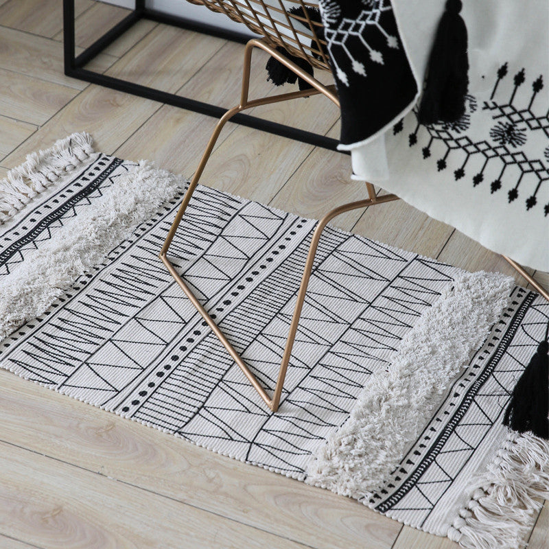 Carpet  geometric household cotton and linen mat