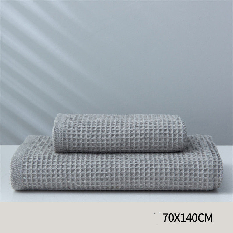 Pure Cotton Japanese-style Absorbent Household Honeycomb Pattern Towel