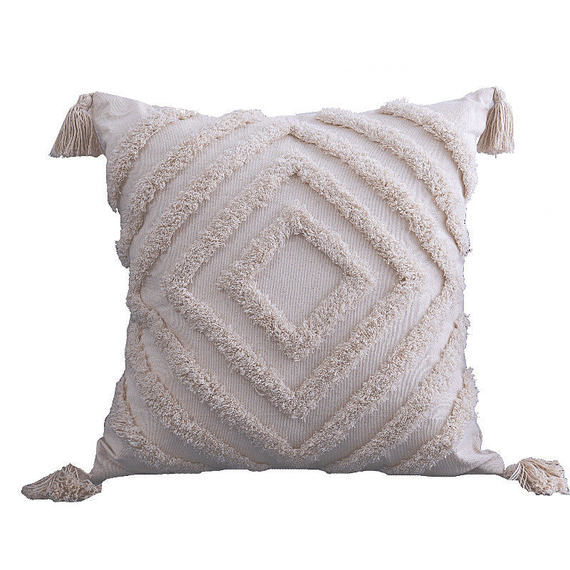 Tufted pillow cushion cover