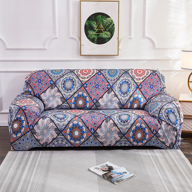 Bohemian style stretch all-inclusive sofa cover