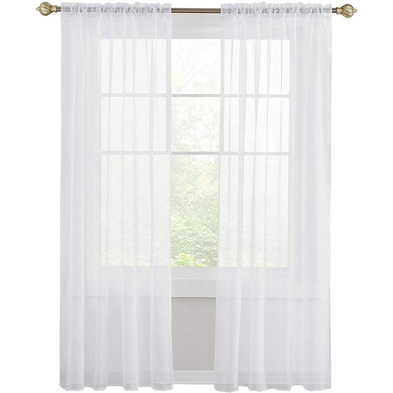 Modern Simple Thickened Solid Thin Window Gauze