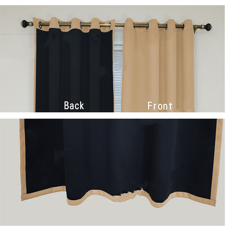 Full Blackout Hot Sale Curtain With Black Lining On The Back