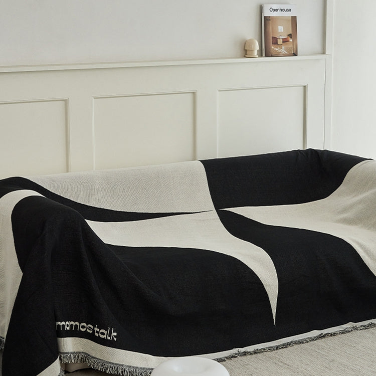 European Style Living Room Tassel Knitted Sofa Blanket