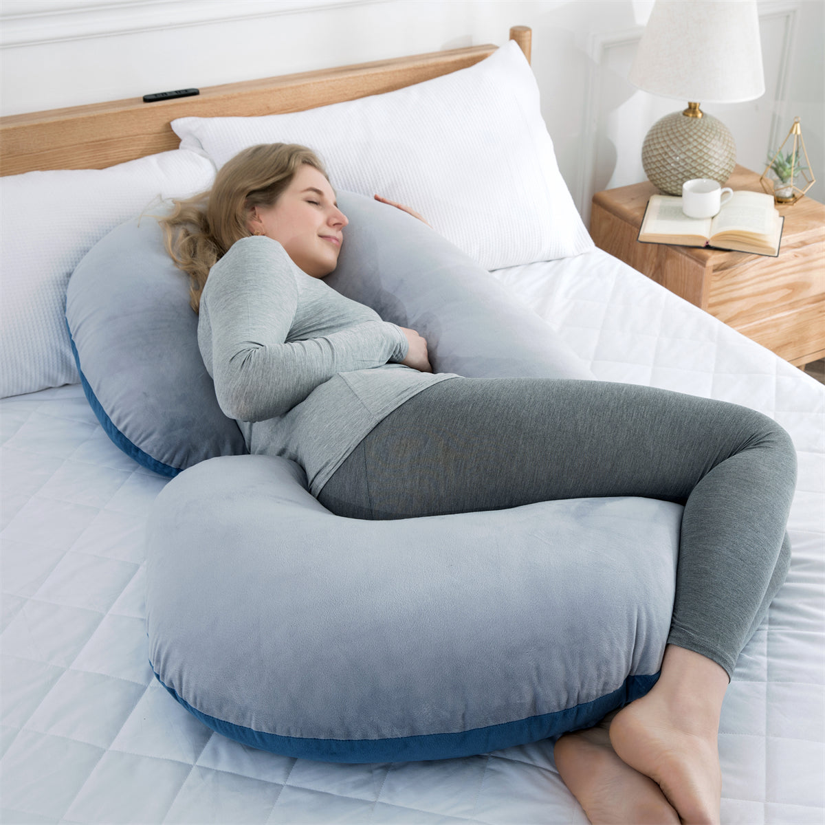 Multi Functional Folding Maternity C Shaped Full Body Sleeping Pillow Pregnancy Body