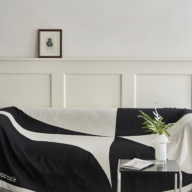 European Style Living Room Tassel Knitted Sofa Blanket